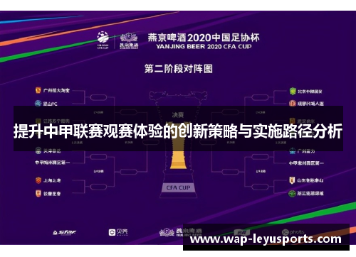 提升中甲联赛观赛体验的创新策略与实施路径分析